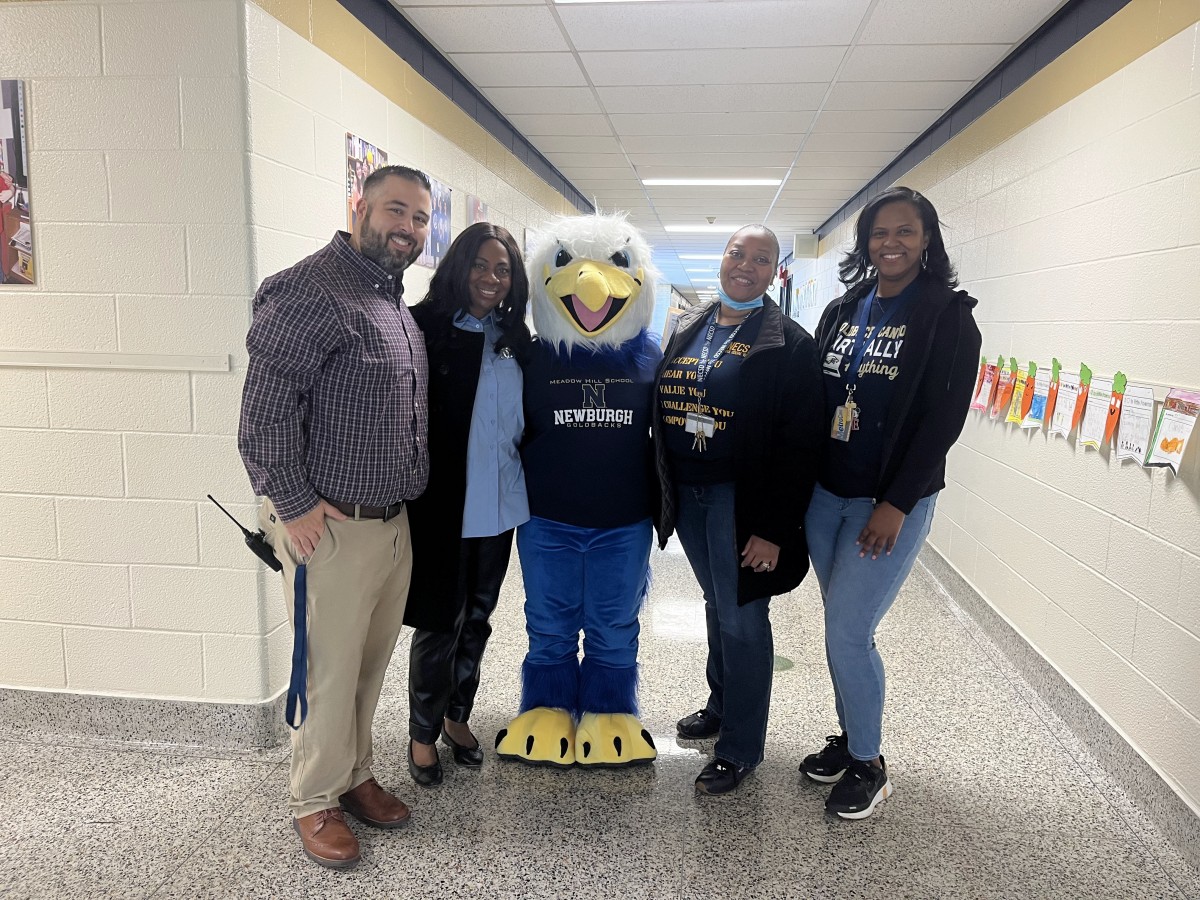 NFA West Students visit Meadow Hill for Read or Treat Meadow Hill